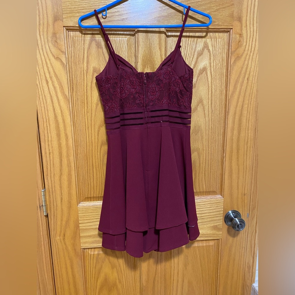 City Triangles Wine Mini Party Dress